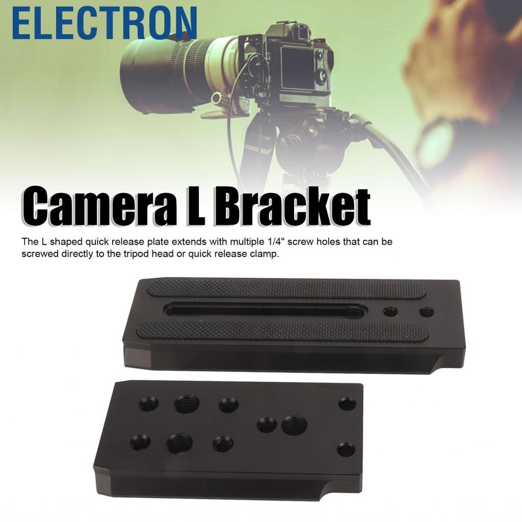 Electron กล้อง L Bracket Shaped Quick Release Plate Professional แนวตั้งแนวนอนสำหรับ D750 T6i 80D D3