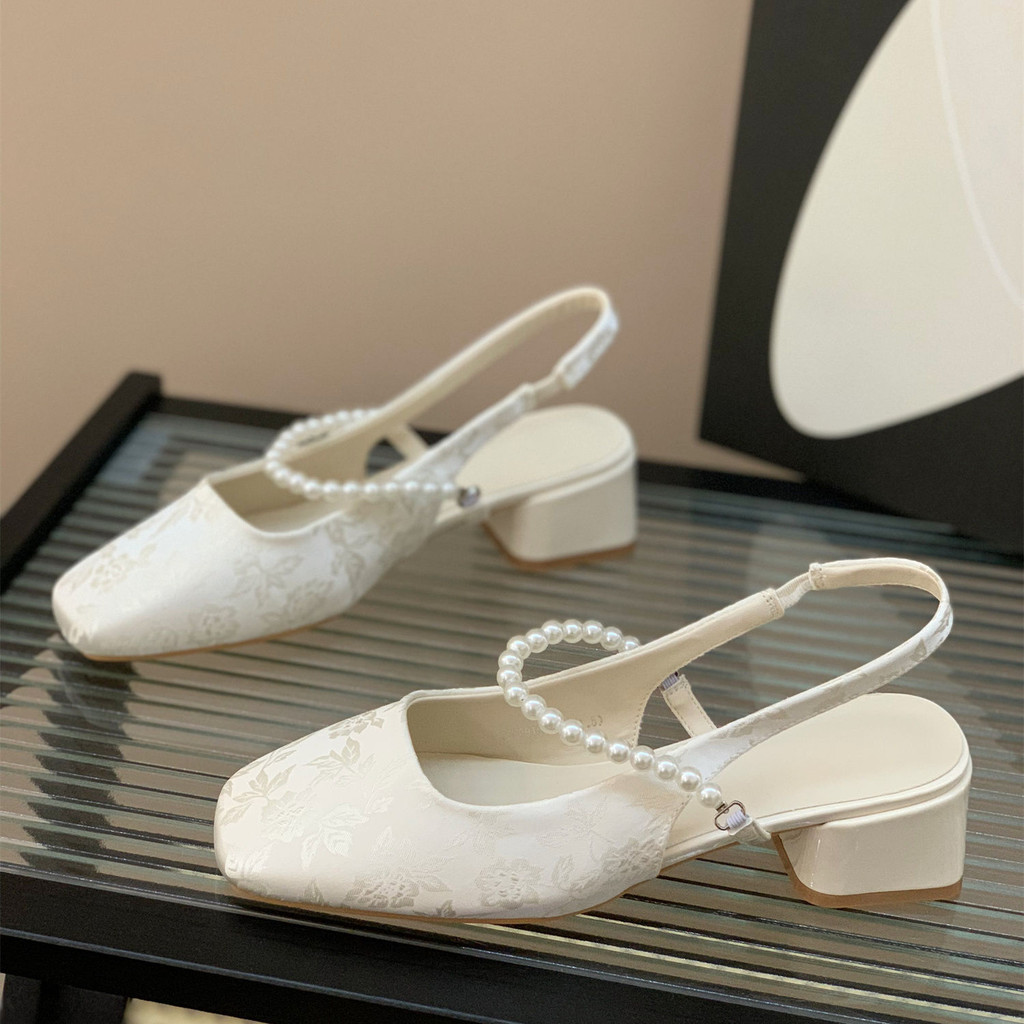 แมรี่เจน Chunky Heels Anti-Slip Mary Jane เพิ่มความสูงนักเรียน