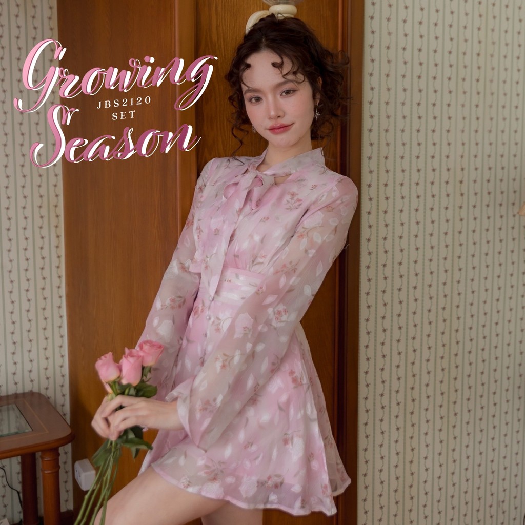 #JBS2120 Growing Season set เซ๊ตเดรส+กางเกง