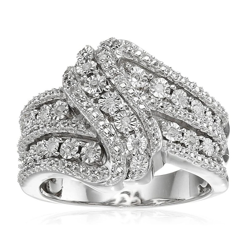 925 เงินสเตอร์ลิงหรูหราอินเทรนด์ Blue Cubic Zirconia Hoop ต่างหูงานแต่งงานอุปกรณ์เสริมสําหรับผู้หญิงครบรอบเครื่องประดับใหม่