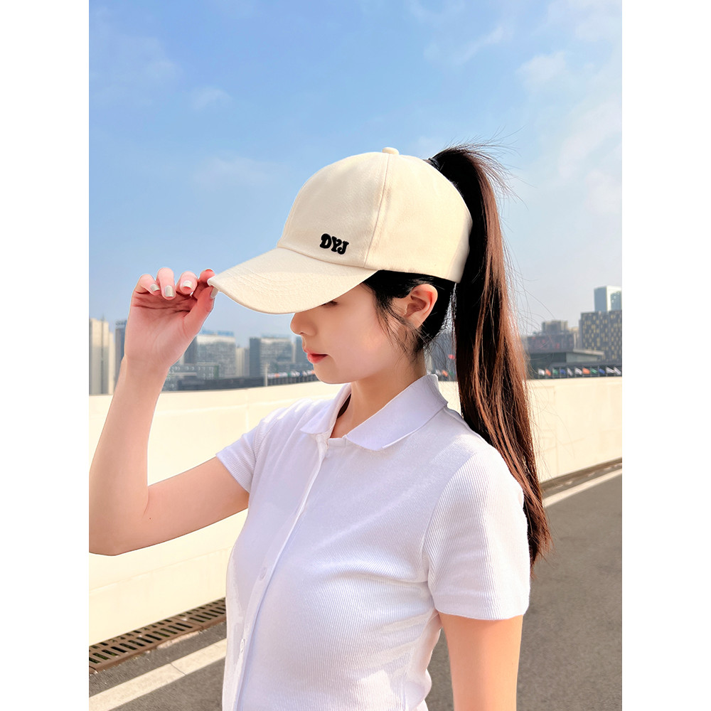 🥥Evelyn🥥หมวกเบสบอล ปักตัวหนังสือ สีพื้น ปีกหน้า สายปรับด้านหลัง ใหม่ หมวก กลางแจ้ง กันแดด พร้อมส่ง - รูปที่ 4