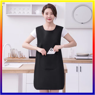ผ้ากันเปื้อนเสื้อกั๊กห้องครัวกันน้ำบ้านทำอาหาร Workwear บาริสต้าเสื้อกั๊กเอว ผ้ากันเปื้อนกันคราบ ป้องกันสกปรกกันน้ําแขน