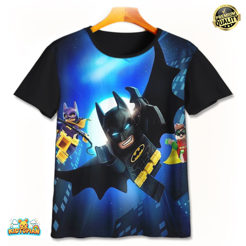 3D การ์ตูน Lego Marvel Superheroes เสื้อยืดเด็ก v6 ชายหญิงเสื้อผ้าอายุ 1-12 ปี