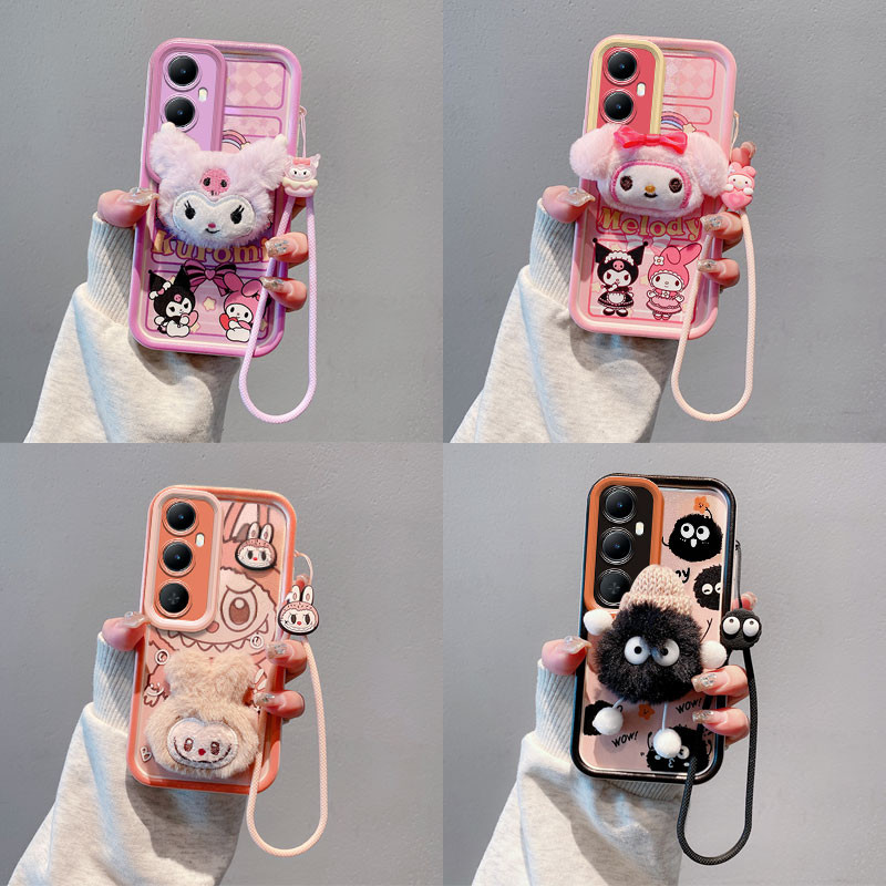 เคส realme c65 เคสโทรศัพท์ตุ๊กตาผ้ากํามะหยี่สําหรับกันกระแทก