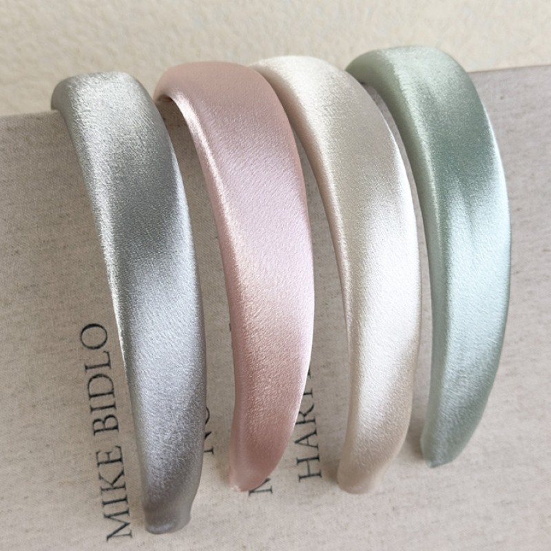 16เซนติเมตรเกาหลีหวานพรีเมี่ยมซาติน ชม. หูฟัง กะโหลกศีรษะ สูงด้านบนกว้างฟองน้ําผมวงอุปกรณ์ผม