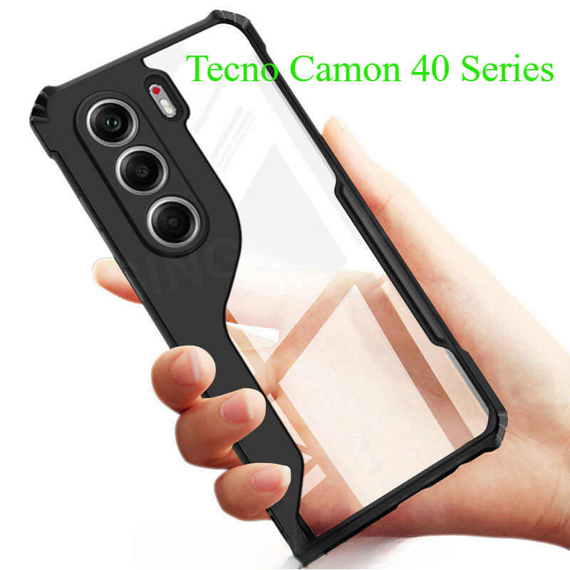 ปลอกสําหรับ Tecno Camon 40 TECNO Camon 50 40 Pro 40Pro 4G 5G 2025 อะคริลิคล้างเคสโทรศัพท์โทรศัพท์ป้องกันกล้องกันกระแทกปลอกปกหลัง
