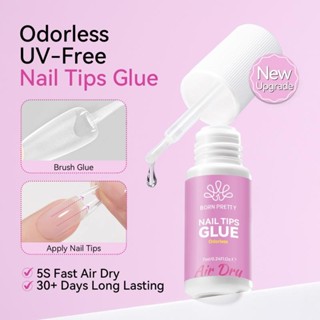 BORN PRETTY Odorless UV Free Nail Tips Glue & Nail Glue Remo…