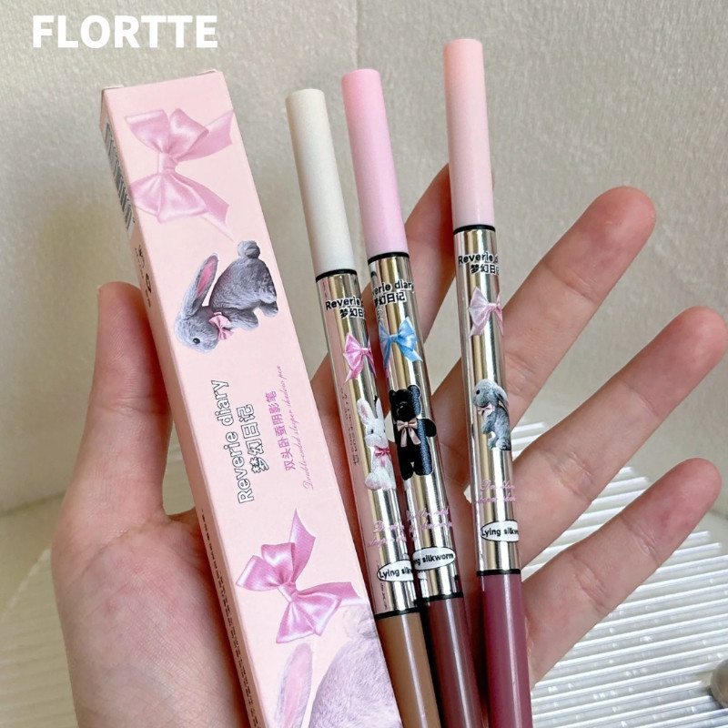 FLORTTE อายไลน์เนอร์ ไฮไลท์ คอนทัวร์ หัวคู่ ไม่ง่ายที่จะเกิดคราบ
