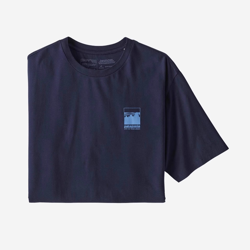 เสื้อยืดแขนสั้น Patagonia สำหรับทั้งชายและหญิง ออกแบบให้สวมใส่ง่ายในสไตล์กลางแจ้ง มาพร้อมโลโก้เล็ก ๆ ในสไตล์คลาสสิก