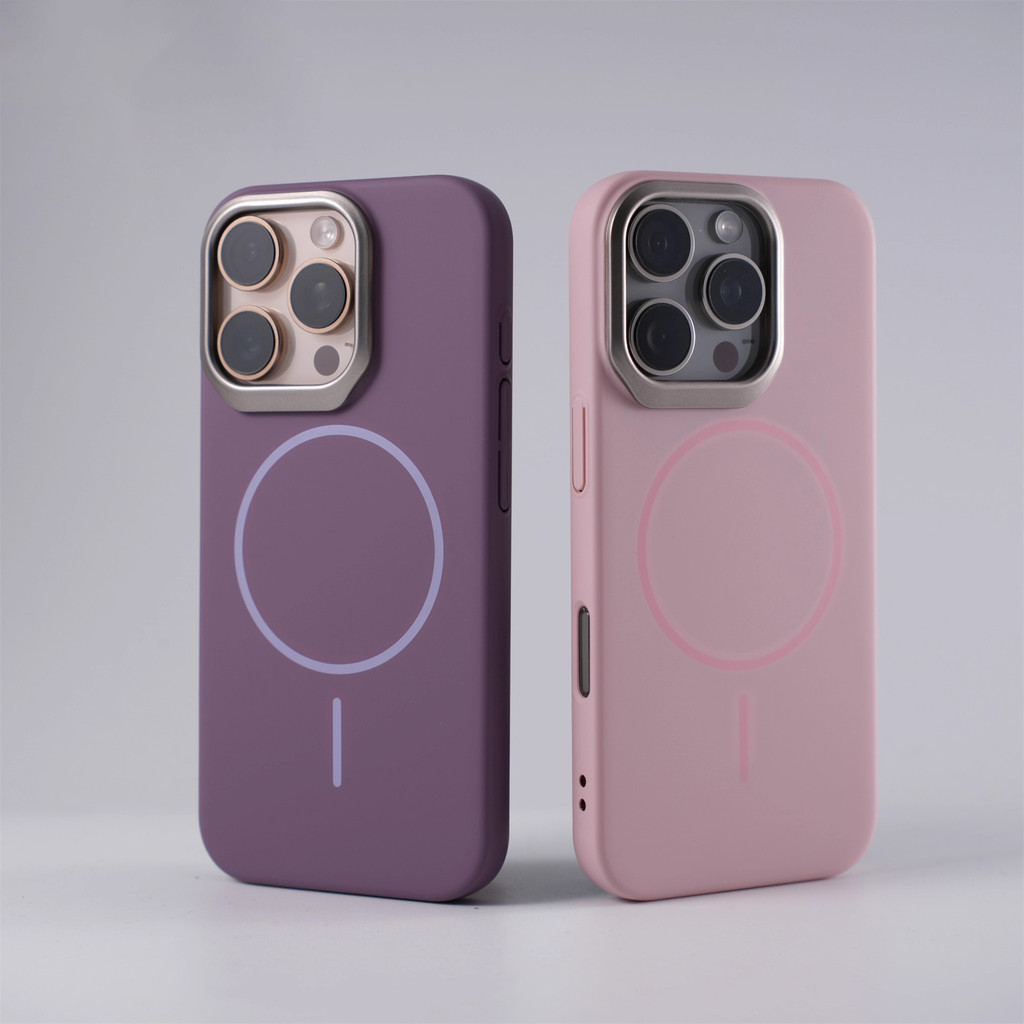หรูหรา Matte Ultra-thin PC ผิวรู้สึก Anti-drop เคสโทรศัพท์แม่เหล็กสําหรับ iPhone 11 12 13 14 15 16 Pro Max 14/15/16 Plus กันกระแทกกลับกรณี
