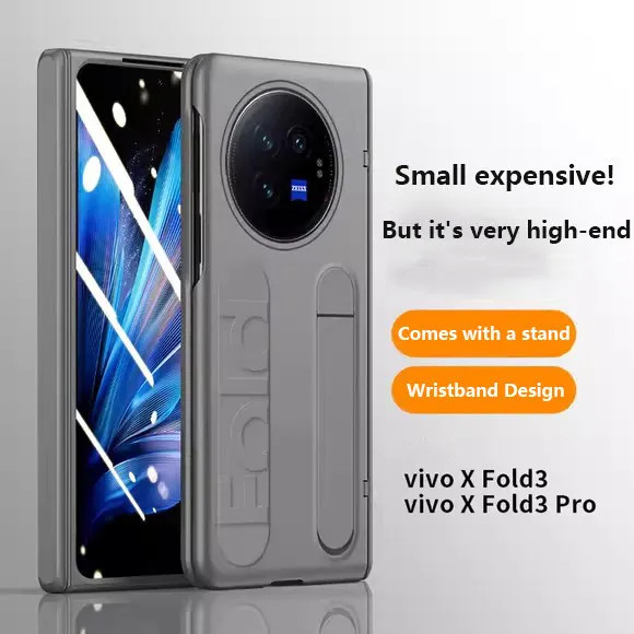 Frosted PC Hard Case สําหรับ Vivo X Fold 5 Fold 3 Pro พับ 3 Pro สายรัดข้อมือแม่เหล็กพับบานพับฝาครอบป้องกัน