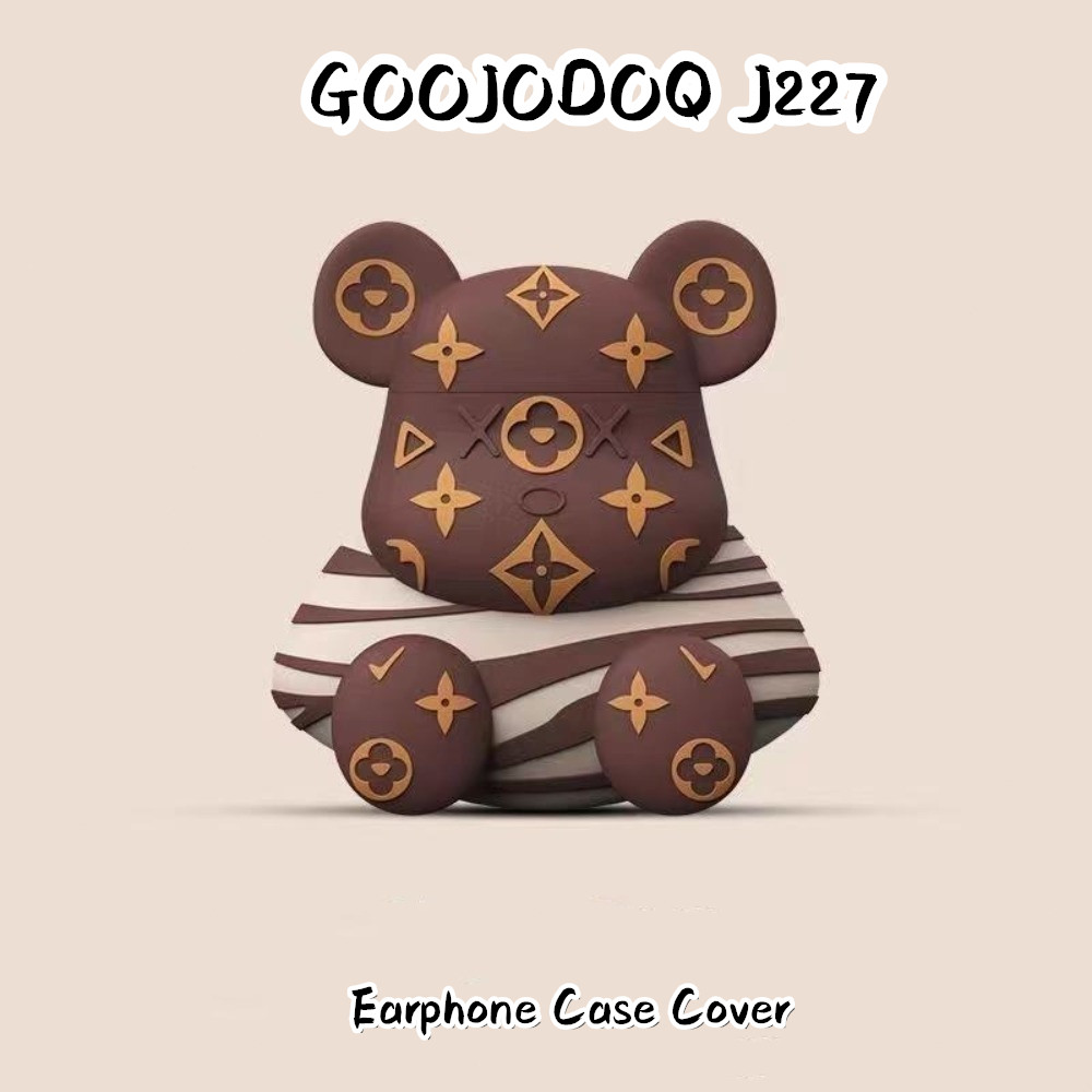 สําหรับ GOOJODOQ J227 กรณีปลอกซิลิโคนอ่อนนุ่มหูฟังกรณีน่ารักการ์ตูนจัดแต่งทรงผม NO.2