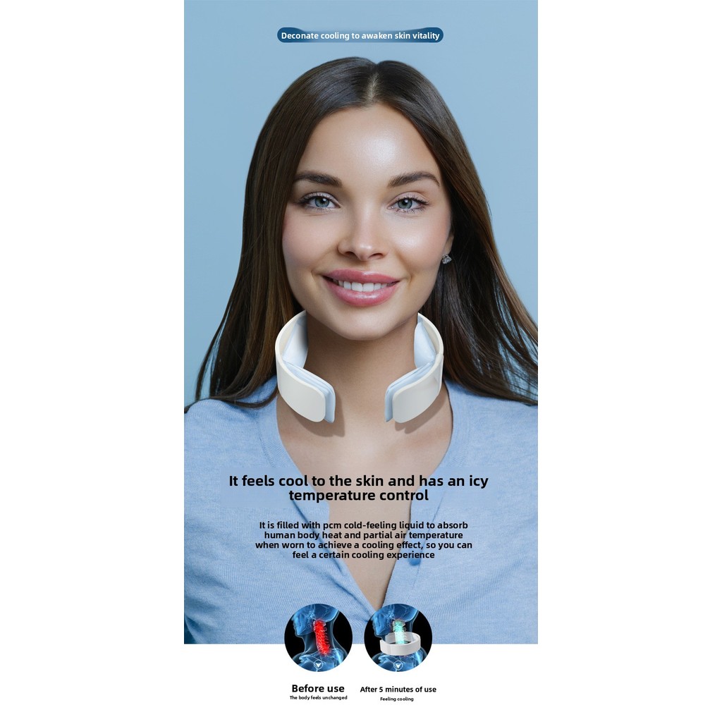 แหวนคอน้ําแข็ง PCM แหวนระบายความร้อนครอบคลุมเต็มรูปแบบคอเย็นยาวนานน้ําแข็งคอปลอกคอกลางแจ้งระบายความร
