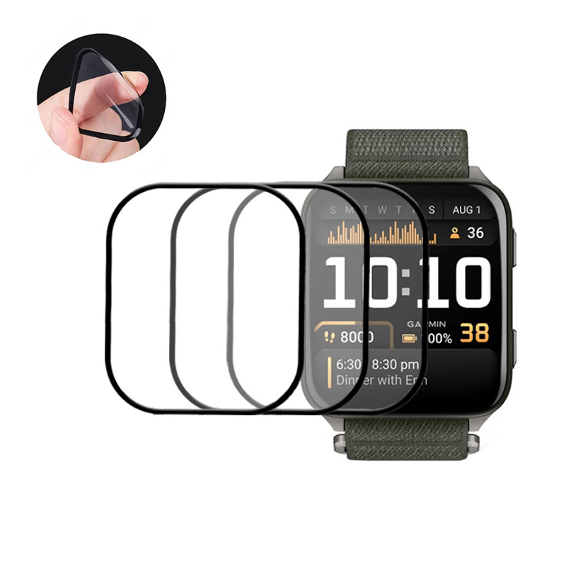 ฟิล์มกันรอยหน้าจอฟิล์มนุ่มป้องกันขอบเต็มสําหรับ Garmin Venu X1