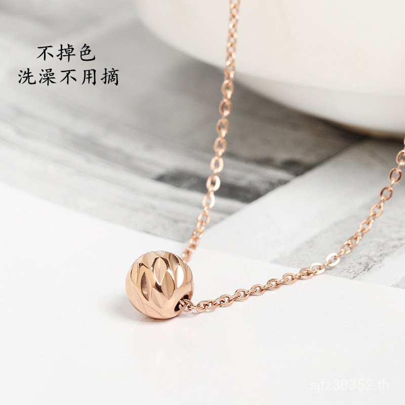 สร้อยคอลูกปัดสีสันสดใส .material=ไทเทเนียมเหล็ก.style=สไตล์ญี่ปุ่นและหรูหรา.สำหรับหญิง HSK0