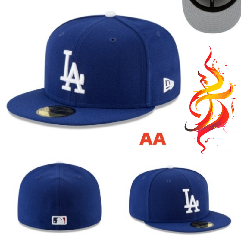 หมวก Era Los Angeles Dodgers แบบ-authentic บนสนามสีฟ้า 59FIFTY Fit สำหรับกิจกรรมกลางแจ้งและป้องกันแสงแดด