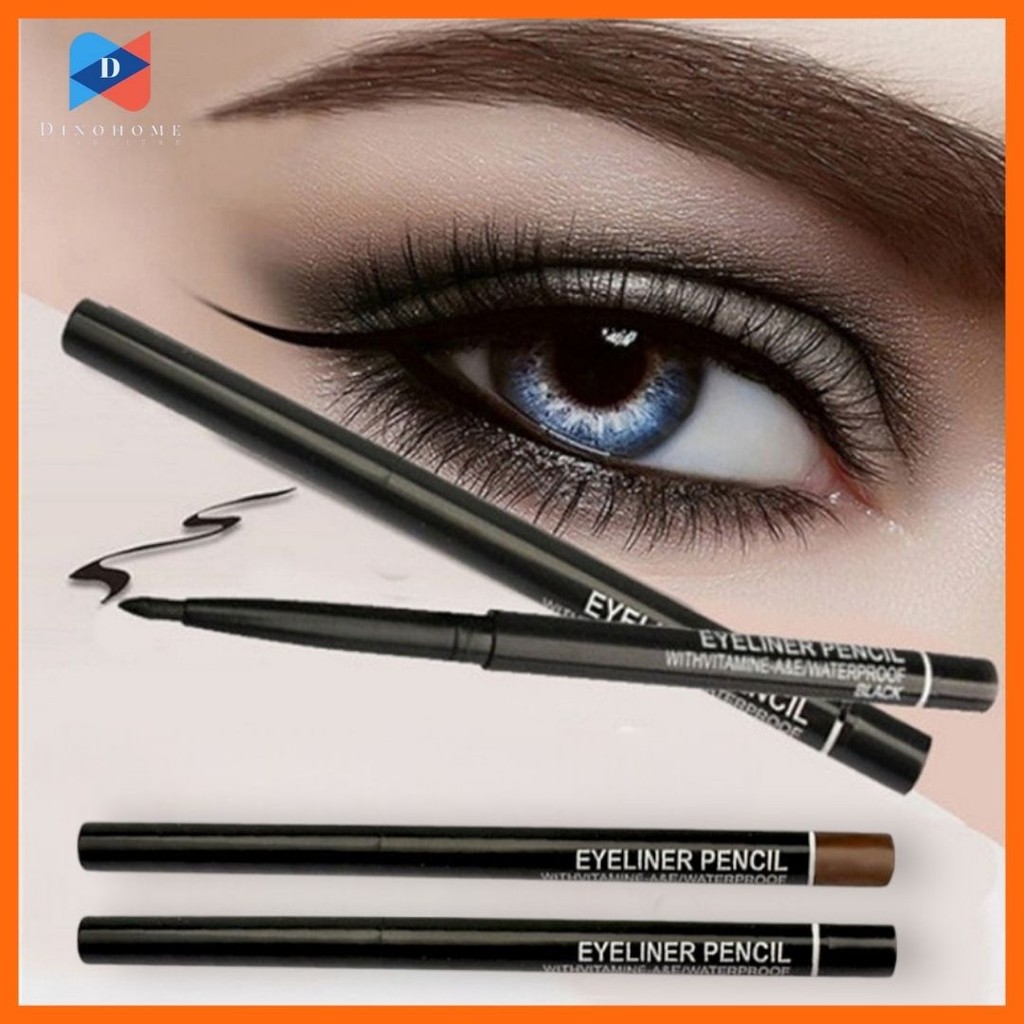 ⭐️ขายปลีก/ส่ง⭐️เครื่องสําอาง ดินสอเขียนคิ้ว เขียนขอบตา อายไลเนอร์ กันน้ำ สีดํา สีน้ำตาล #AM-0033
