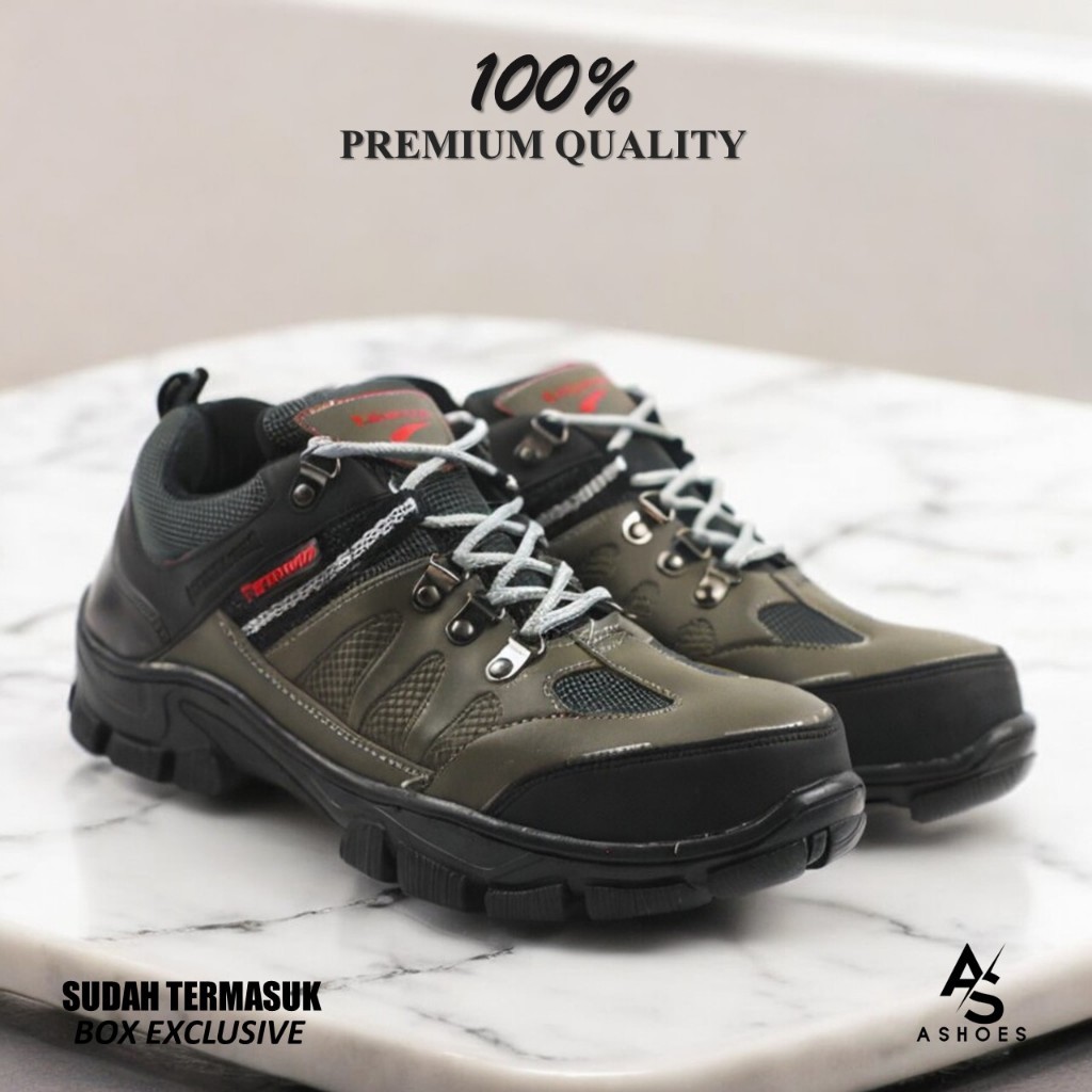 Paramount Safety Mens Steel Toe Anti-Nail Safety Shoes Tracking Field Work