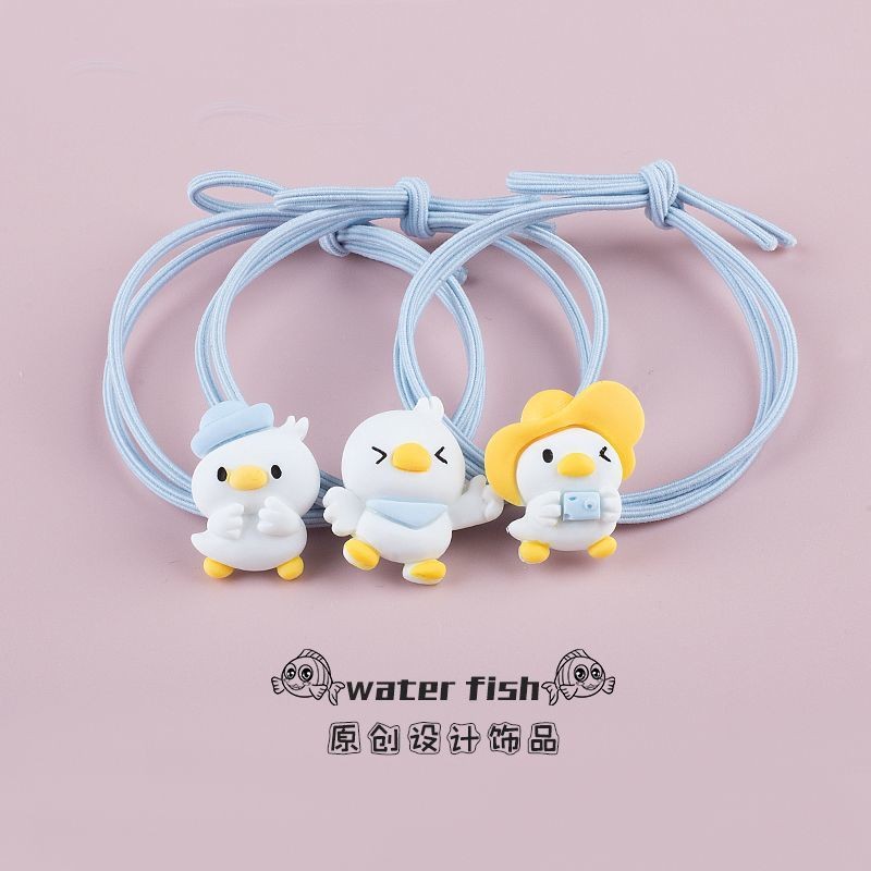风小动物卡通头绳可爱扎头发绳少女发圈小皮筋日韩女发饰Wind small animal cartoon headband cute hair tie rope few20250715