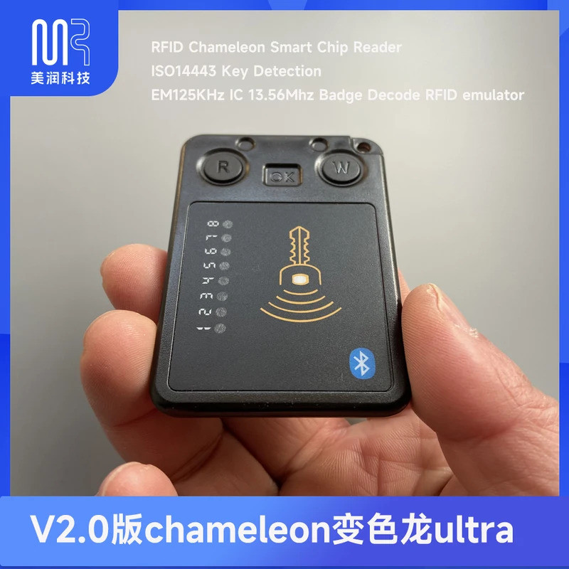 R RFID Chameleon Super Smart Chip Reader ISO14443 Key Detection EM125KHZ IC 13.56 Mhz Badge ถอดรหัส RFID จําลองอุปกรณ์