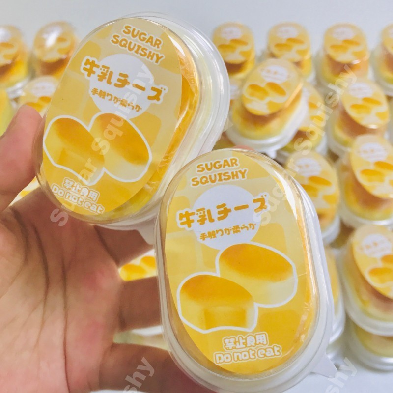 สกุชชี่น้ําตาล เค้กชีสชนิดบรรจุกล่องน้อย สกุชชี่ที่เพิ่มขึ้นช้า