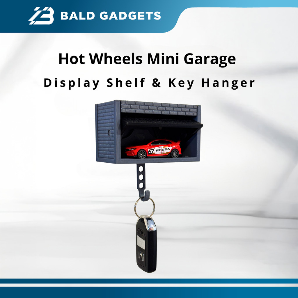 Hot Wheels Mini Garage Decor – Mini Car Display Shelf & Key Hanger – Toy Storage & Wall Decor สําหรั
