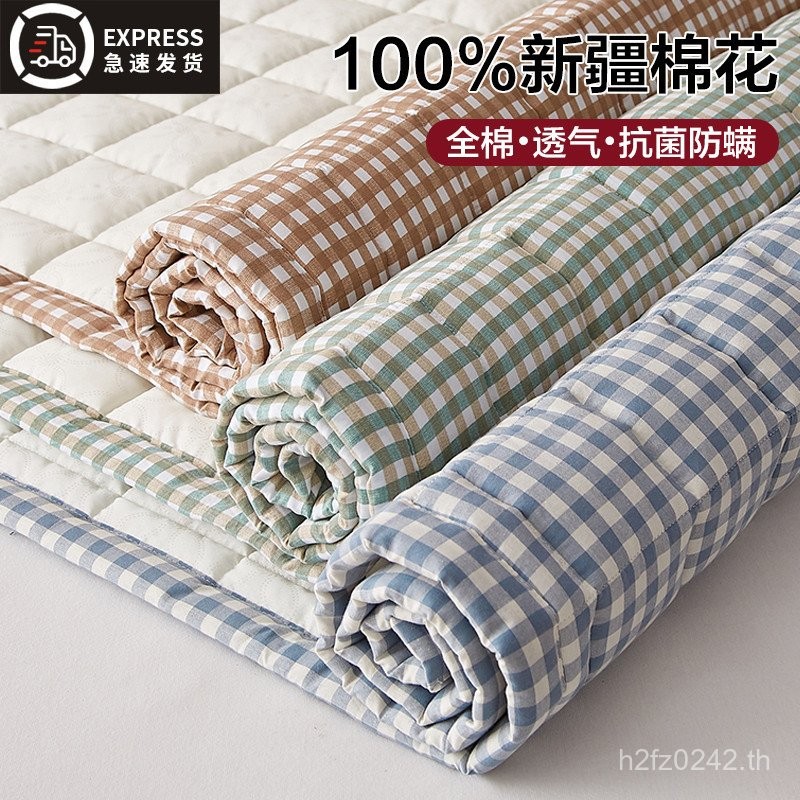 ที่นอน 4YK Student Double Thin Style Xinjiang หอพักในครัวเรือน#床褥垫褥子棉花保护垫垫褥软垫 Y73T
