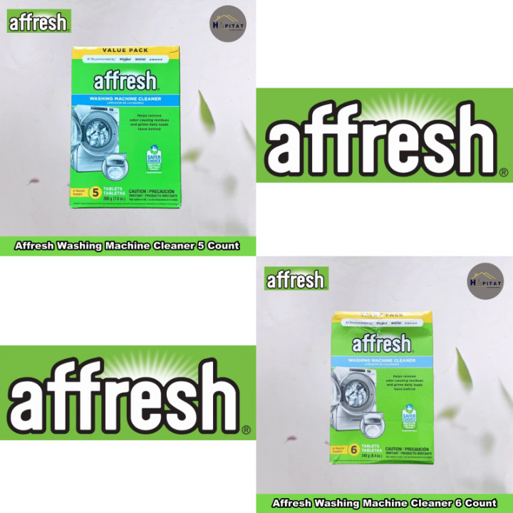 [Affresh] Washing Machine Cleaner 5 or 6 Tablets ผลิตภัณฑ์ทำความสะอาดเครื่องซักผ้า ขจัดสิ่งตกค้างและกลิ่นอับ