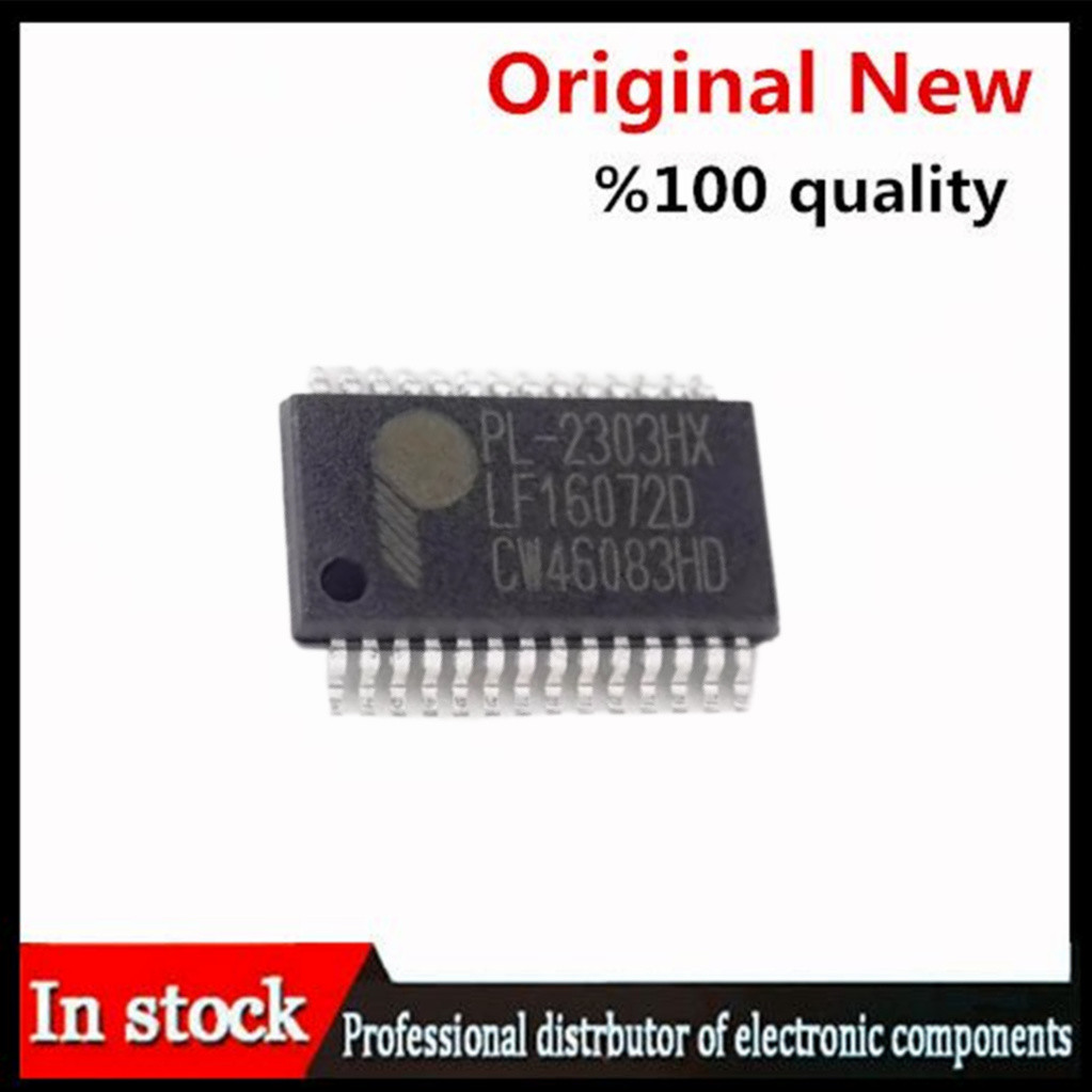 5PCS PL-2303HXD PL2303HXD PL-2303HX SSOP28 ในสต็อก 100% ใหม่และต้นฉบับ