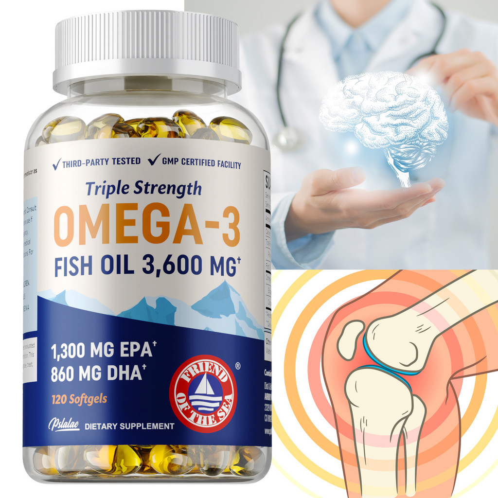 สารอาหารโอเมก้า-3 ที่จําเป็น - ส่งเสริมฟังก์ชั่นหัวใจเพื่อสุขภาพ & รองรับระบบภูมิคุ้มกัน Robust - 30/60/120 แคปซูล