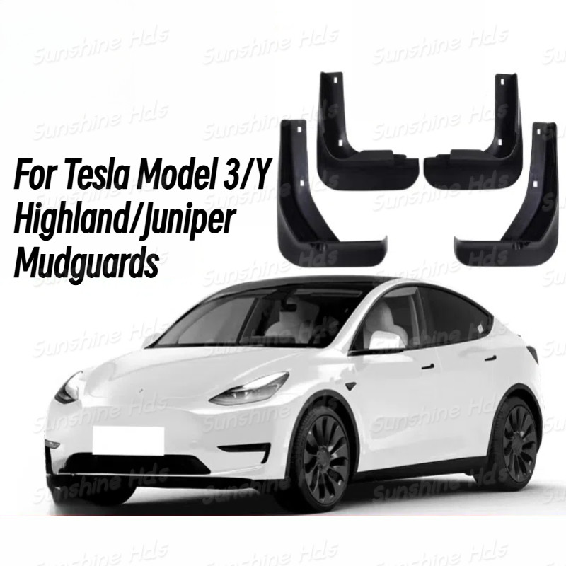 สําหรับ Tesla Model 3/Model 3 Highland/Model Y/Model Y Juniper Mud Guard