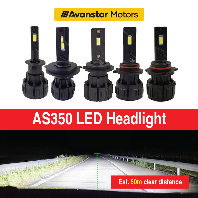 (รับประกัน 1 ปี) Perodua/Proton ไฟหน้ารถหลอดไฟ LED 12000LM 60W H1 H4 H7 H8/H11/H16 HB3 HB4 9005 9006