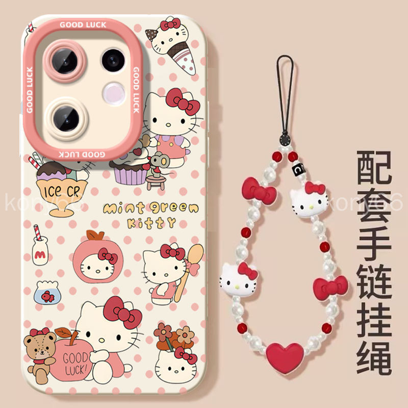ขนมหวาน Hello Kitty vivo V60 เคสโทรศัพท์ X200 FE S30 Pro mini เคสป้องกัน Shock-proof Soft เคสป้องกัน