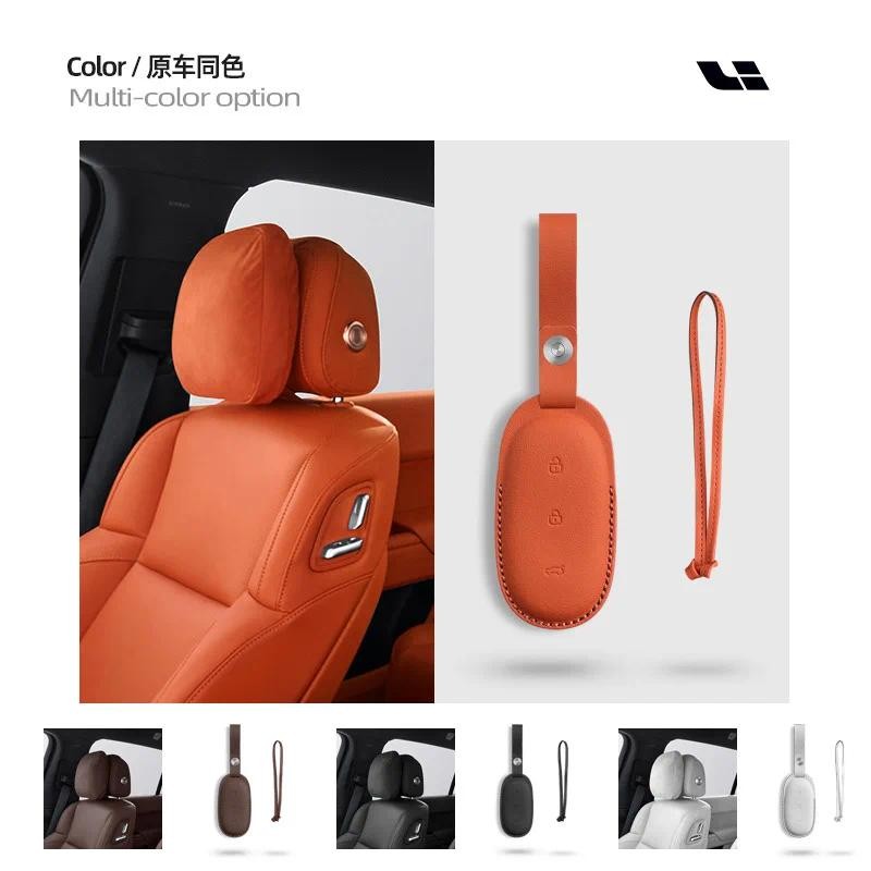 หนังรถสมาร์ท Key Fob สําหรับชั้นนํา Ideal One Li Auto L9 สําหรับ Li Lixiang L7 L8 2022 2023 อุปกรณ์เ