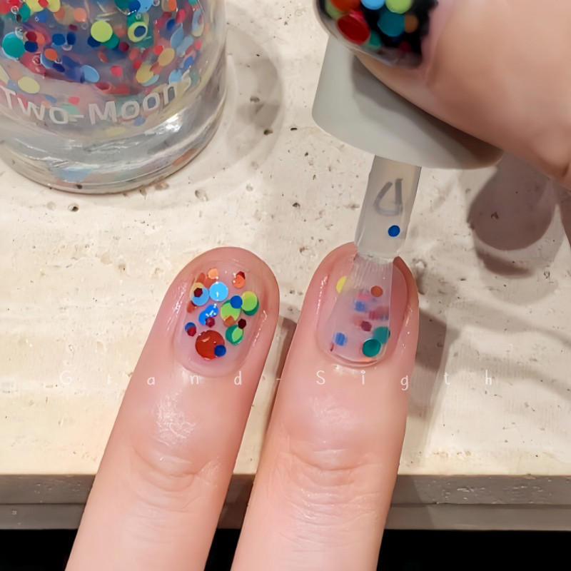 🍄ลายจุดYayoi Kusama🍄 Two-moons ของแท้ ยาทาเล็บสูตรพรีเมียม ไร้กลิ่น แห่งไว ลอกได้ ไม่ต้องอบ ขนาด10ml*1