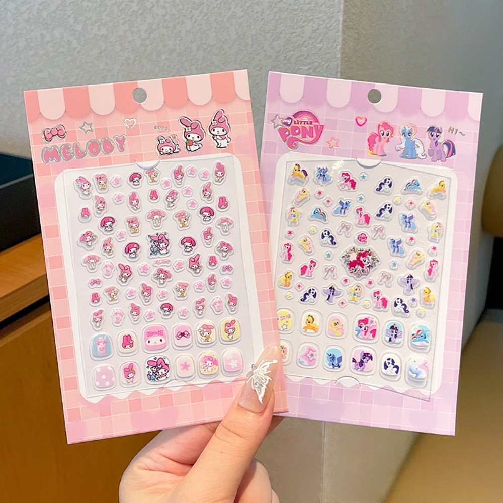สติ๊กเกอร์ติดเล็บสาวการ์ตูนสีสันสดใสแฟชั่นสติ๊กเกอร์ติดเล็บส่วนบุคคลสติกเกอร์รางวัล Kapibala Pony Series ราคา ถูกที่สุด ดีลบีเคเค แกลเลอรีภาพที่ 5