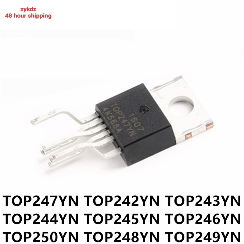 สินค้าใหม่ 5PCS TOP247YN TOP243YN TOP244YN TOP245YN TOP246YN TOP250YN TO-220 TOP249YN TOP247 TOP242Y