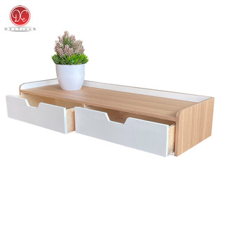 Dections Rak Laci Tempel Dinding Melayang Gantung 60x20cm 2 Penyimpanan Minimalis