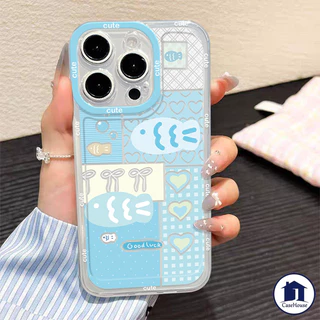 เคสซอฟต์เข้ากันได้กับขาตั้งกระจกปลาน่ารัก VIVO Y19S Y04 Y03 Y28 Y29 Y21s Y17s Y21 Y22 Y36 Y12i Y11 Y20 Y02 Y27 Y17 Y16