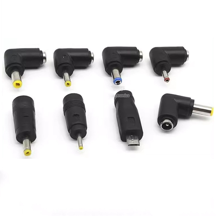 อะแดปเตอร์ปลั๊กไฟ DC 5.5 * 2.1/2.5/1.35 มม. อะแดปเตอร์แล็ปท็อปหญิงเป็นชาย