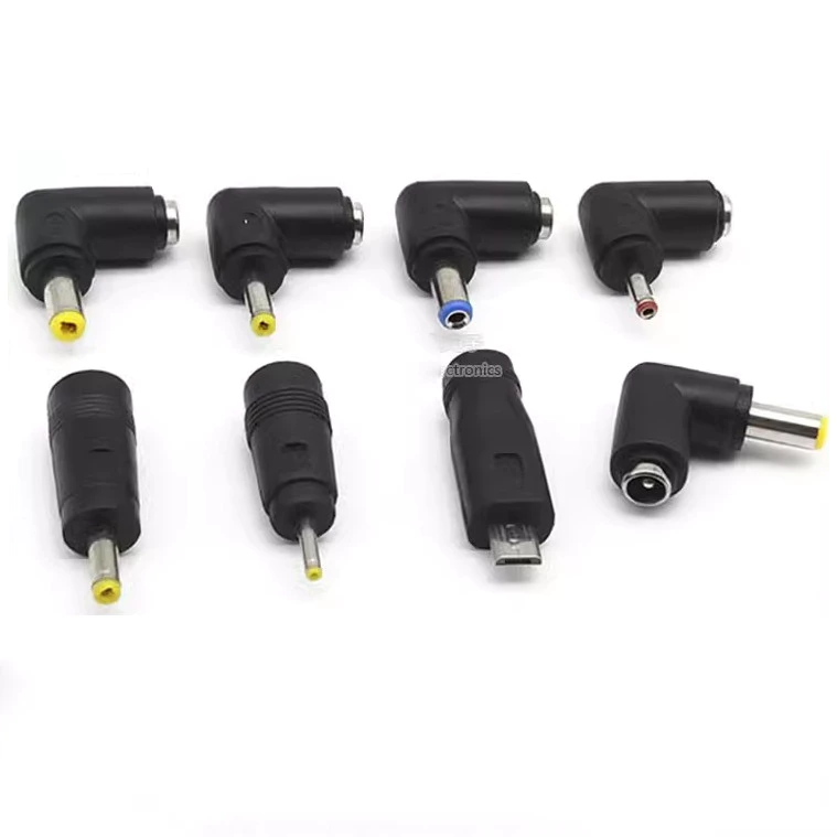 อะแดปเตอร์ปลั๊กไฟ DC 5.5 * 2.1/2.5/1.35 มม. อะแดปเตอร์แล็ปท็อปหญิงเป็นชาย