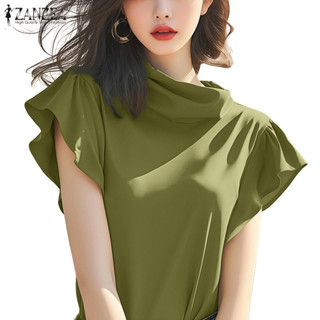 ซานเซีย เสื้อชีฟองแขนยาวสไตล์เกาหลีสำหรับผู้หญิง