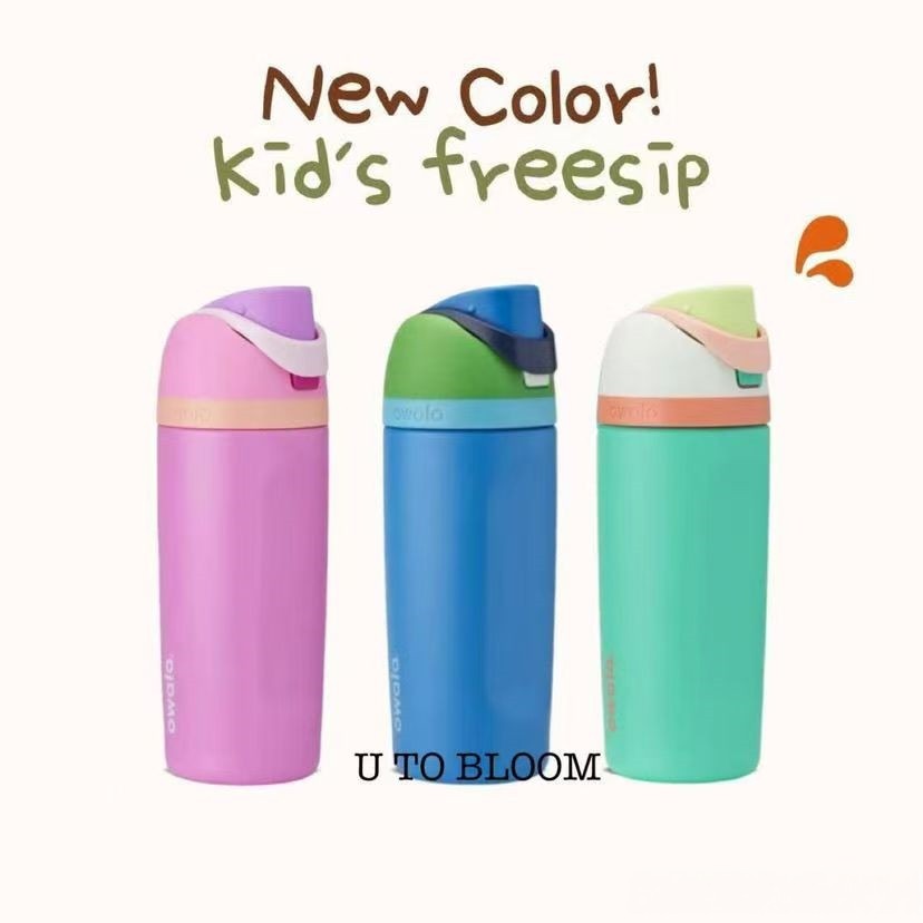 Owala FreeSip ขวดน้ําสแตนเลส 16 ออนซ์ – เทคโนโลยีเครื่องดื่มคู่อัจฉริยะ, ระบุอุณหภูมิ 24 ชั่วโมง, ปลอดสาร BPA และรั่วซึม