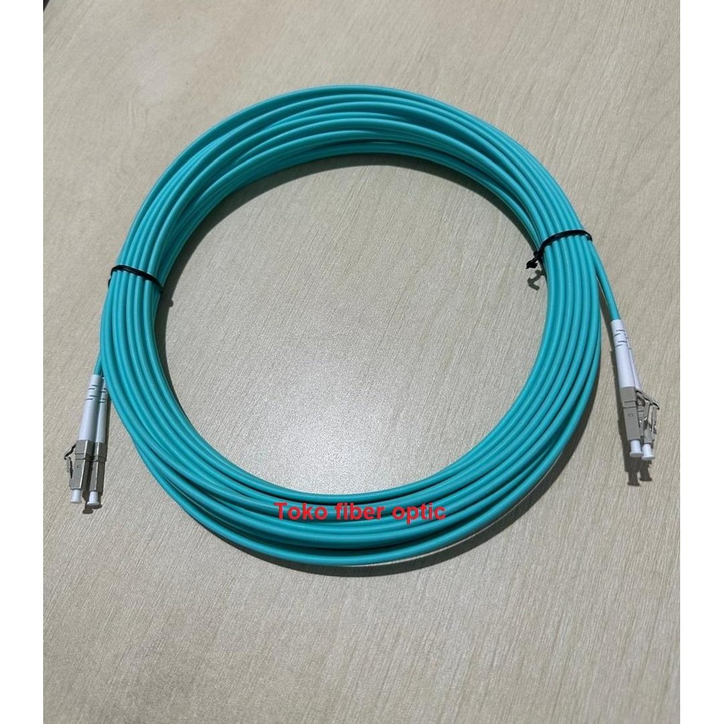 LC-LC Duplex Fiber Optic Patchcord Cable MM OM3/OM4 50/125um 2 เมตร
