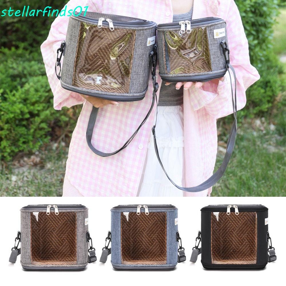 เป็นตัวเอก กระเป๋าสัตว์เลี้ยง ซื้อกลับบ้าน,มือถือมุมมองที่ชัดเจนหนูแฮมสเตอร์เดินทาง ค มาถึง,แฟชั่นระบายอากาศน้ําหนักเบาซิปคู่ชินชิล่ากลางแจ้งกรงสัตว์เล