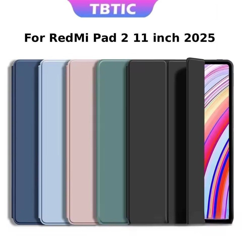 TBTIC สําหรับ Redmi Pad 2 11 นิ้ว 2025 กรณี Auto Wake up & Sleep Redmi Pad Pro 12.1 นิ้วหนังขาตั้งป้องกัน