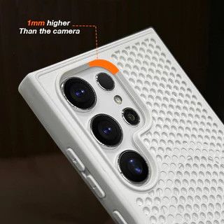 คุณภาพสูง Slim การกระจายความร้อน N52 เคสโทรศัพท์แม่เหล็กสําหรับ Samsung Galaxy S25 S24 S23 S22 Ultra Plus Honeycomb Cooling ฝาหลังกันกระแทกปลอก