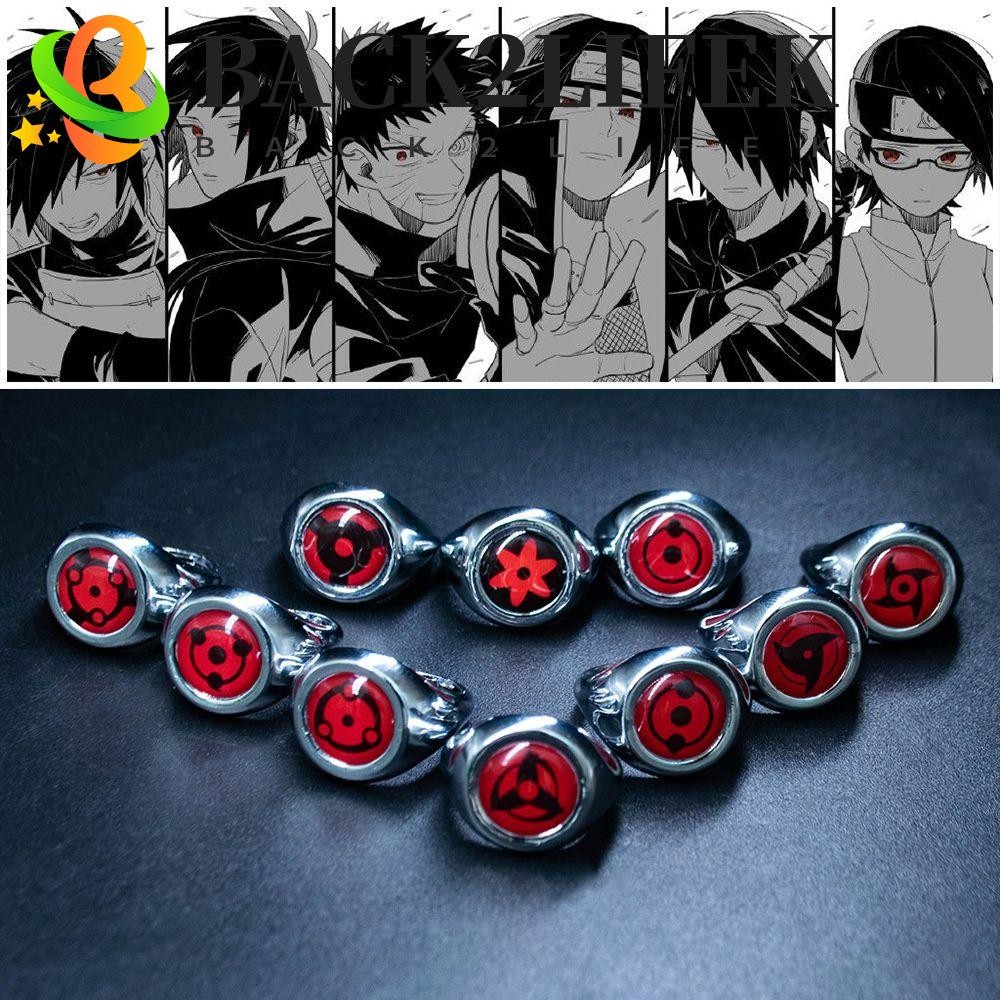 แหวนแฟชั่นอะนิเมะญี่ปุ่น Naruto Ninja Itachi สไตล์นินจา เป็นของขวัญหรือใช้สำหรับการแต่งงานซีเนียร์