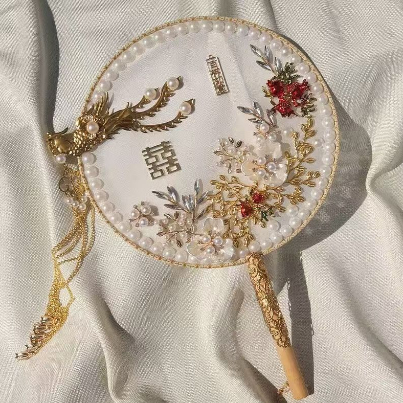 Dmo-Classic Chinese Handheld Fan พัดลมมือถือเจ้าสาว