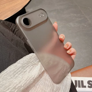 เคสโทรศัพท์ Frosted บางเฉียบสําหรับ iPhone 17 Air 17 Pro Max สีทึบเรียบง่าย PP ป้องกันลายนิ้วมือป้องกันปกหลัง Funda